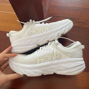 White Hokas, women’s size 9.5